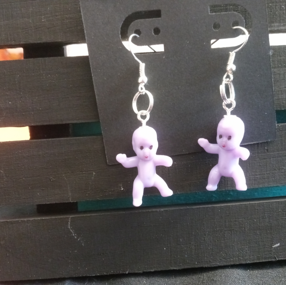 Plastic baby earrings